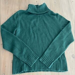 Max Mara Studio wool cashmere blend forest green sweater NWOT